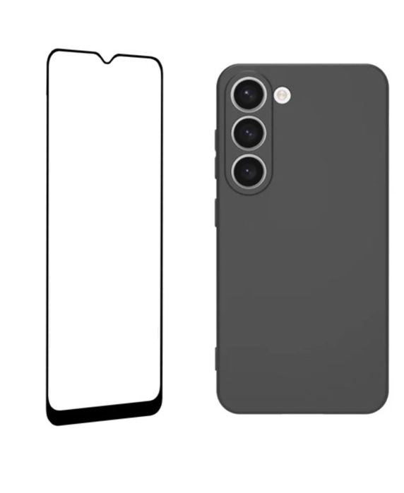 Samsung A52/A53/A54/A55/A56/A56 Pachet Folie Sticla Curbata 11D + Husa Slim Tpu Safe Type