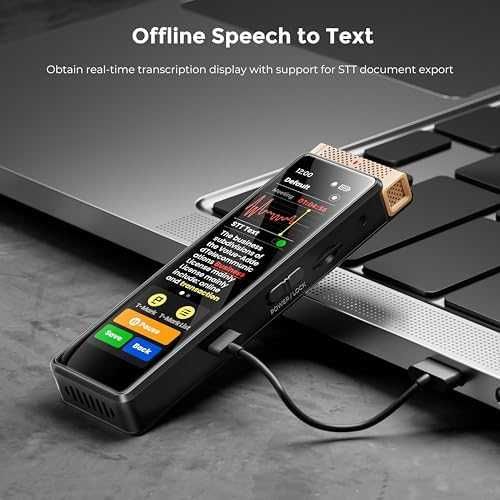 Нов 40GB дигитален диктофон AI транскрипция Bluetooth Гласов рекордер