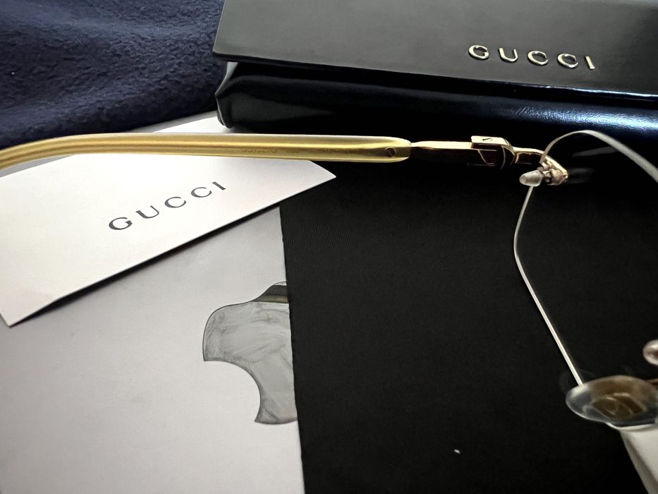 GUCCI GG1221O 006 GOLD с прозрачни стъкла