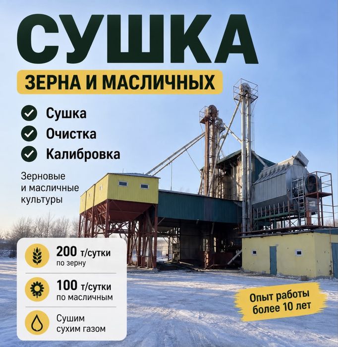 Услуги элеватора (сушка, чистка)