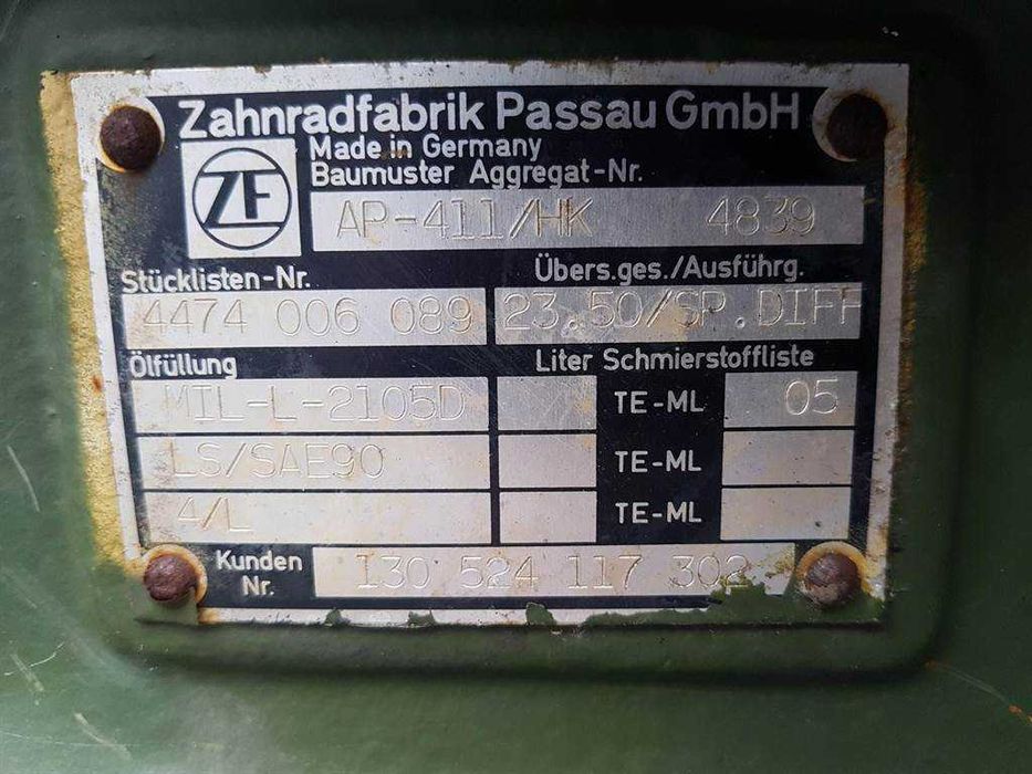 Axa ZF AP-411/HK - Piese de schimb ZF