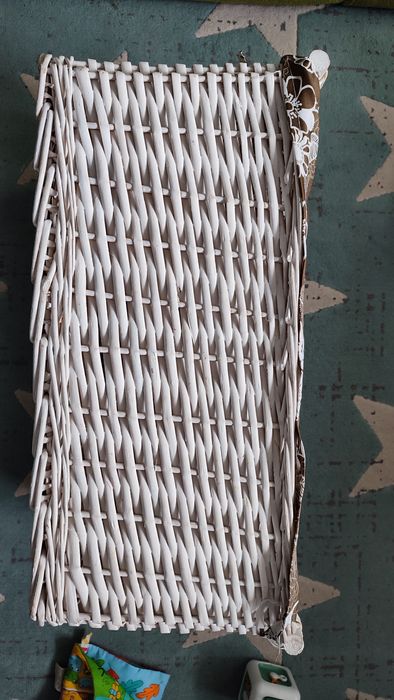 Голяма плетена дървена кошница - ратан