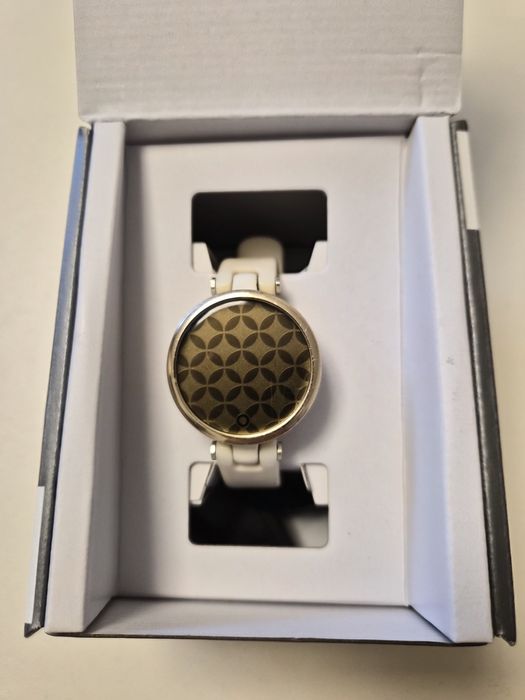 Smartwatch Garmin LILY, Cream Gold/White, curea silicon