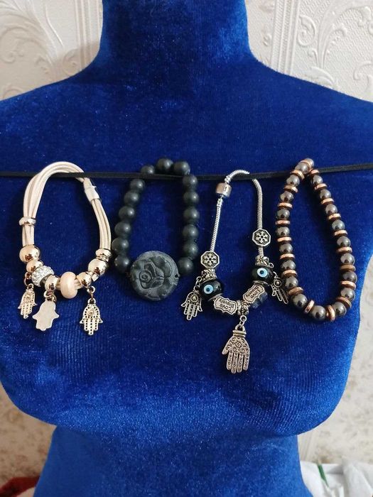 Серебро комплект с натуральными камнями.