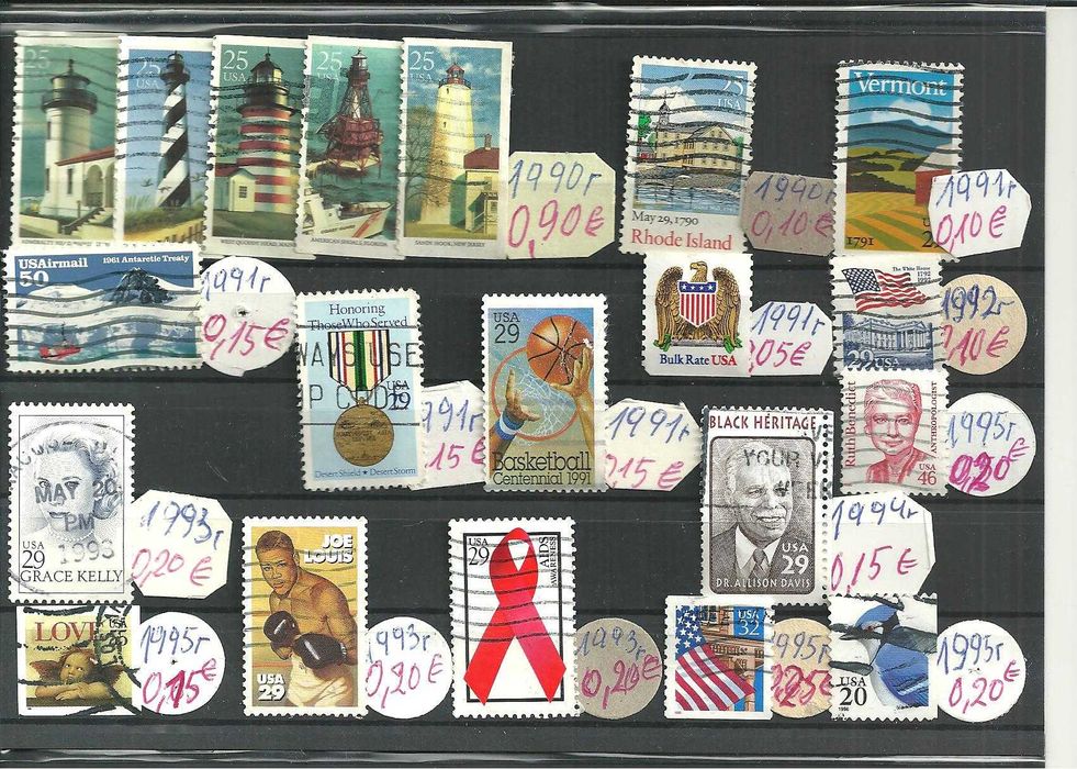 Пощенски марки - Америка - серии , м/у 1954-2003 год.