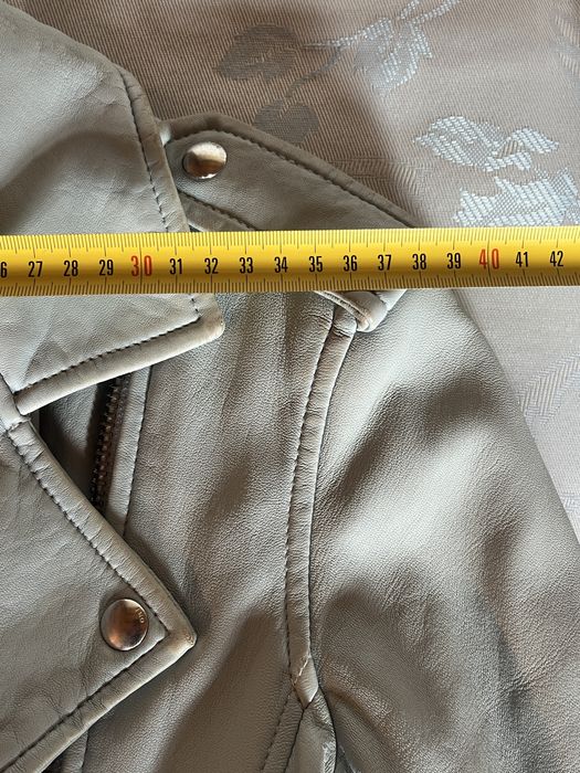 IRO, premium, jachetă 'biker', piele naturală miel, albastru pal