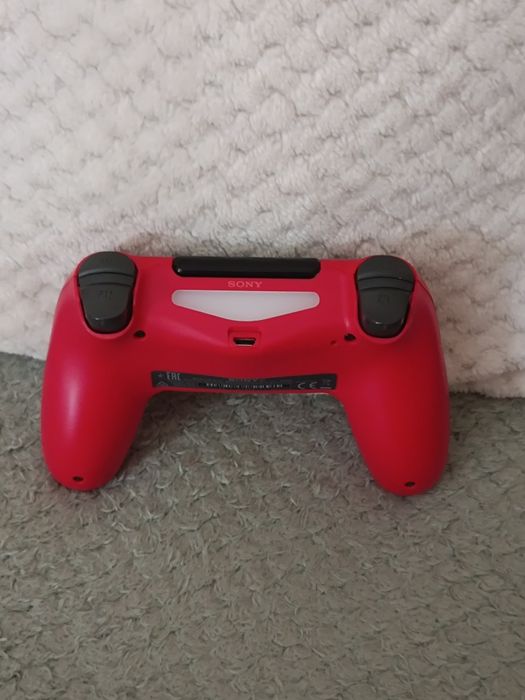 Безжичен контролер STELS, Джойстик, Playstation 4, Червен