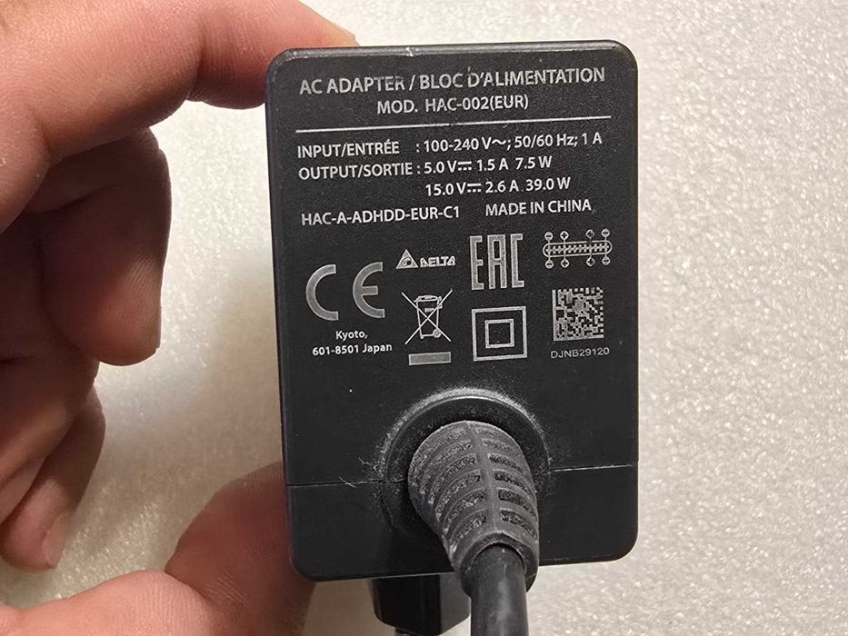 Incarcator original Nintendo Switch 15V 2,6A -HAC-002(EU) clasic- OLED