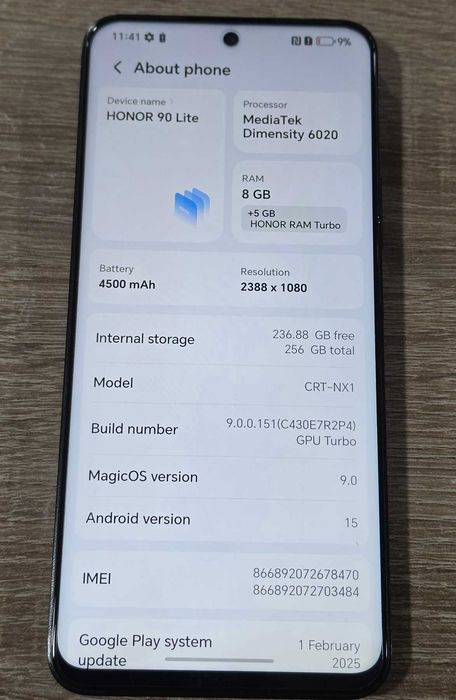 Honor 90 Lite 5G 256GB 8GB RAM