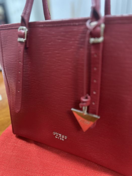Guess geanta piele naturala