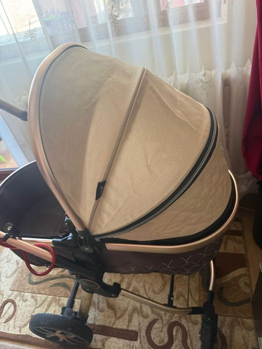 Căruț bebe cu landou și scoică auto