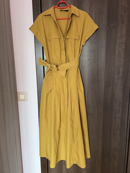 Рокля Zara в цвят горчица