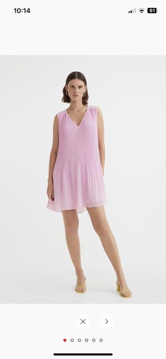 Плисирана рокля и топ H&M