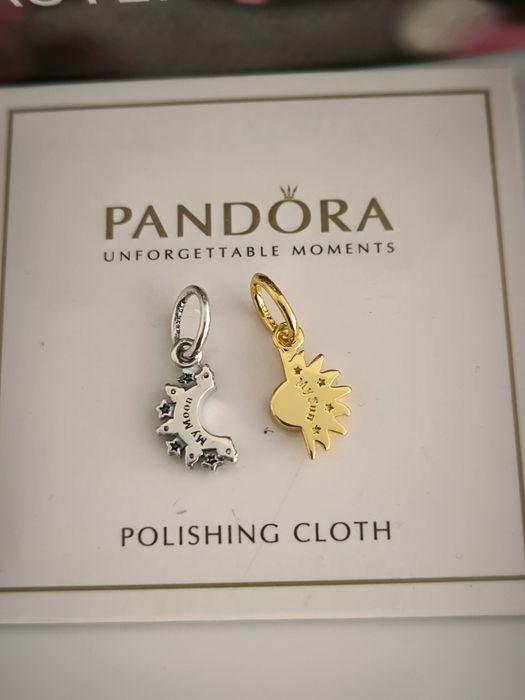 Charm Pandora luna și soare