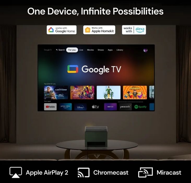 Valerion VisionMaster Pro2 laser Tv projector проектор ТВ 4K