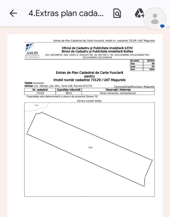 vand teren intravilan arabil. Magurele- Ilfov