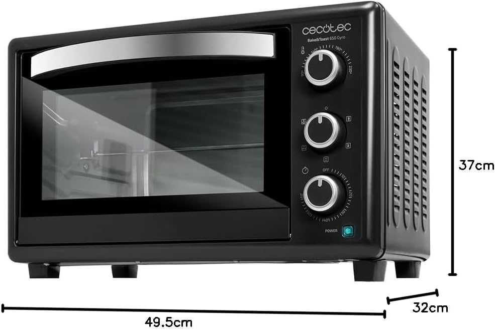 Настолна фурна Cecotec Bake&Toast 3090 Black Gyro, 30 л, 1500 W