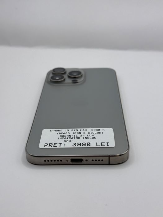 Iphone 15 Pro Max 1.0T 100% Garantie Rate - zonemag.ro