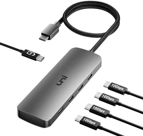 Нов USB Type C Хъб 4 в 1 10Gbps Мултипорт Адаптер MacBook iPad Surface