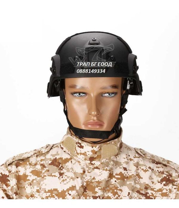 Еърсофт Каска с велкро за пачове Airsoft