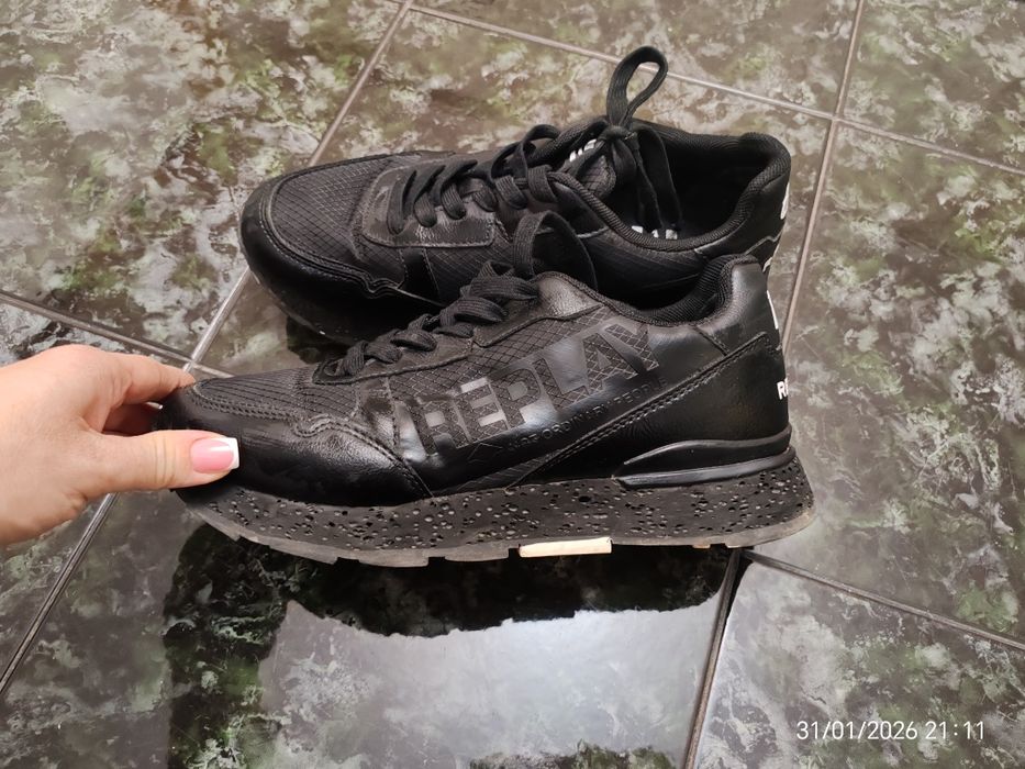 Мъжки кожени маратонки Replay