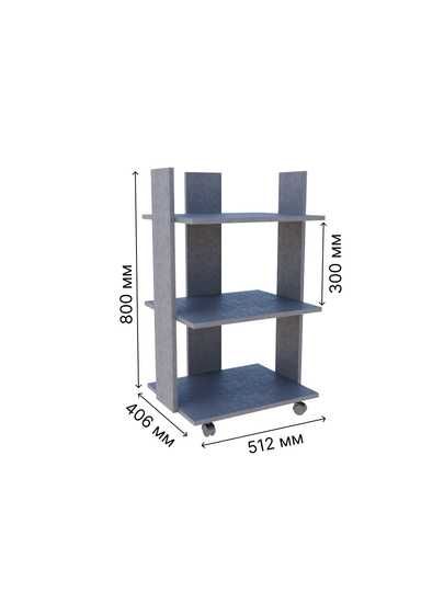 Этажерка, стеллаж на колесах, полки для  книг, декора для дома и офиса