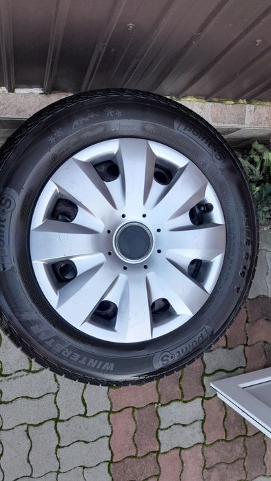 Jante 5x112 cu cauciucuri de iarna M +S în stare bună.