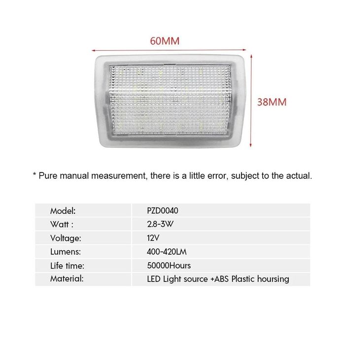 Плафони LED №5067 за осветление под вратите за Mercedes Benz W176 W246