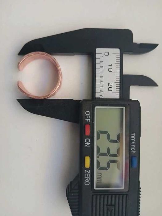 Unicat! Inel din cupru pur 99,99 %, lucrat manual