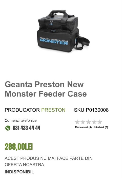 Geanta Preston Monster Feeder Case