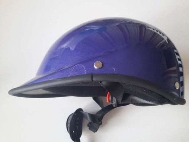 Каска канче за чопър скутер ретро рокер градска каска хитлерка мото