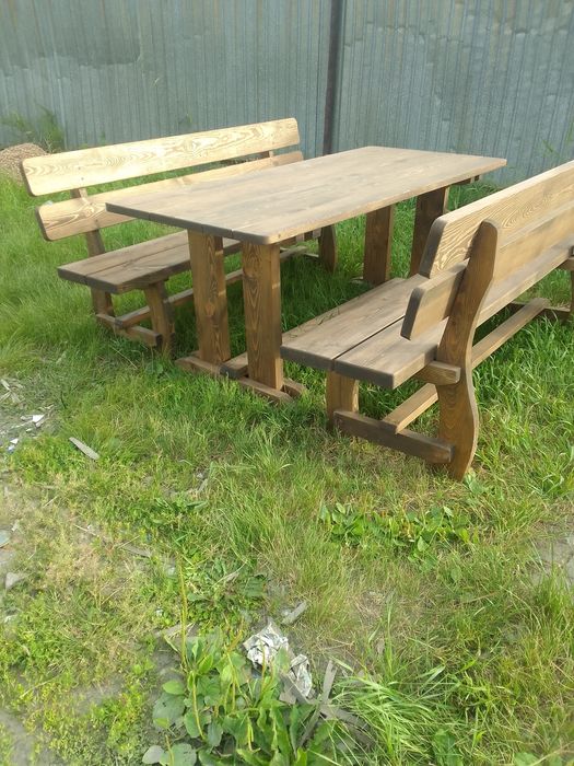 Садовая мебель из массива