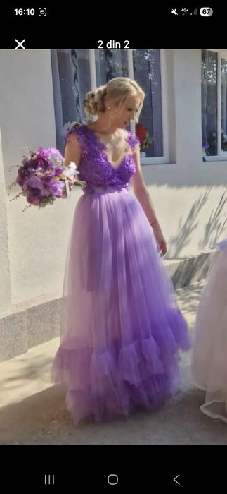 Rochie lungă eleganta mov