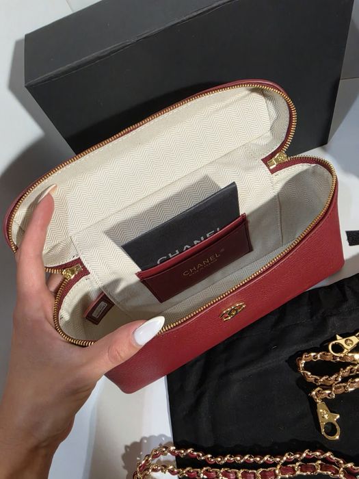 Дамска чанта Chanel Lunch Box 26C Red