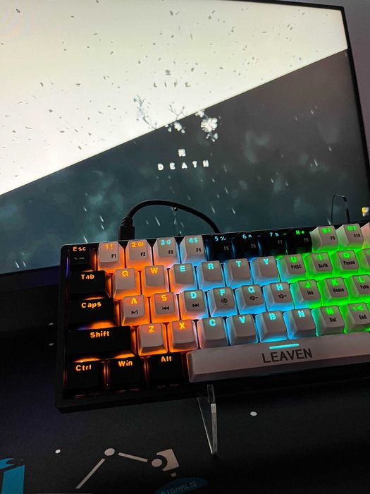 Tastatura mecanica modificata / lubrfiata manual - LEAVEN 61