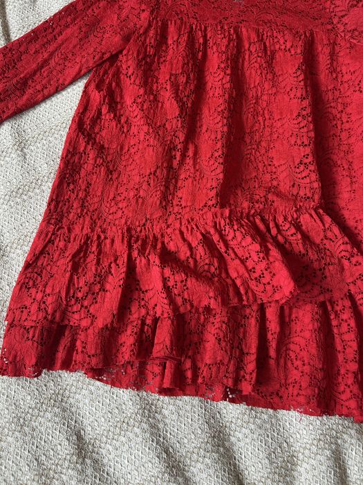 Червена мини рокля Zara