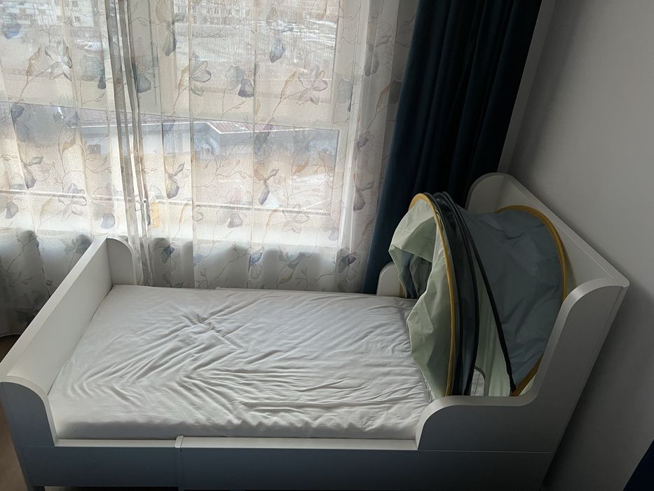 Vand pat extensibil Busunge + saltea VIMSIG + saltea PLUTTEN