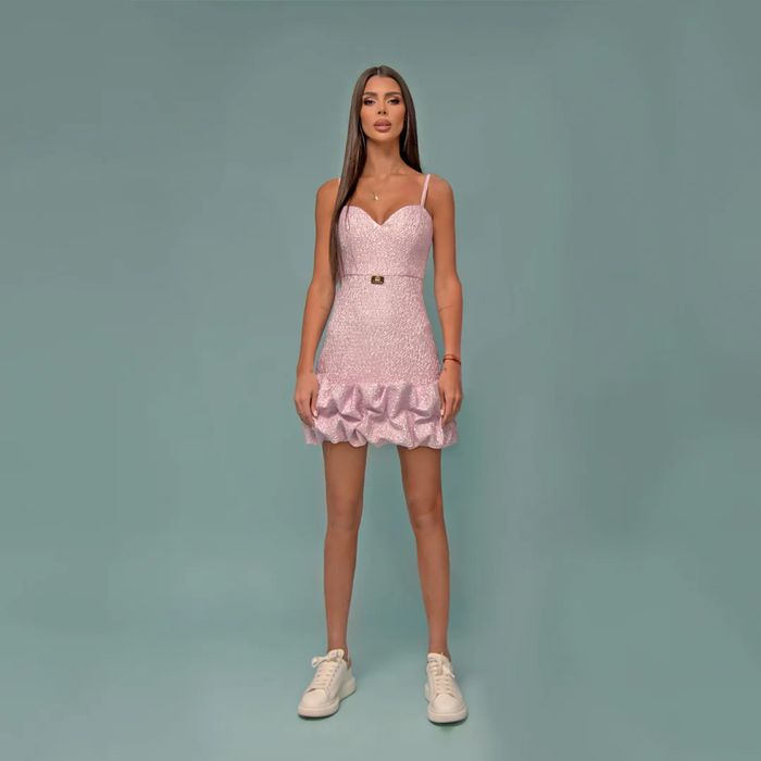 Рокля Junona, розово-лилава