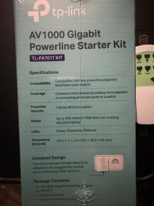 Powerline адаптер TP-LINK TL-PA7017 KIT
