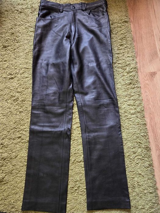 Pantaloni din piele naturala pentru barbati