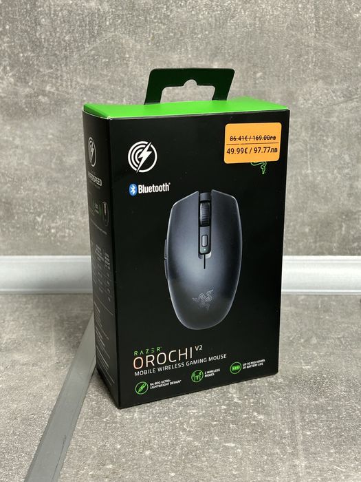 Razer - Orochi V2, оптична, безжична, черна