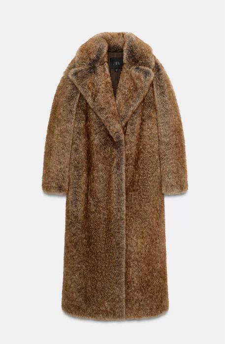 Палта от изкуствен косъм ZARA