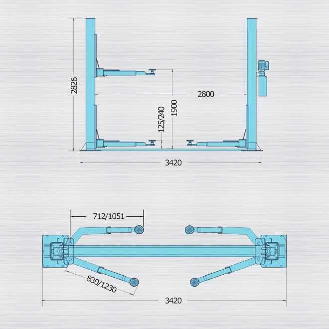 Подемник 4.0т, С ПОДАРЪК ГАЙКОВЪРТ 1500Nm, 2 години гаранция