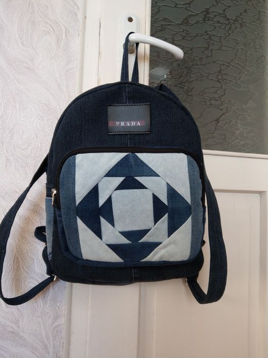 Раница от дънков плат