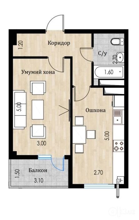 Продаётся на Карасу-3 1ком