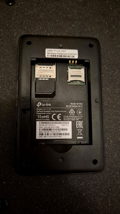 Router Wireless Portabil TP LINK M735 3G/4G SIM+microSD