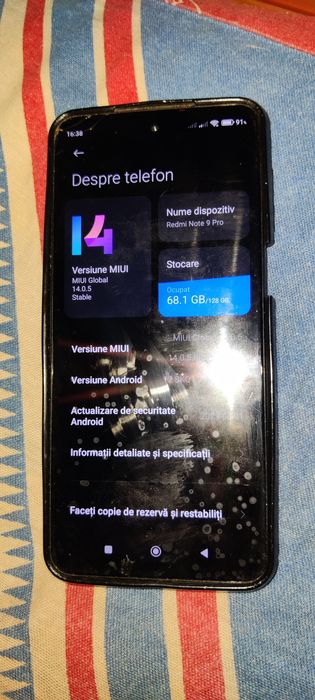 Redmi Note 9 Pro 128gb cu 6 GB ram