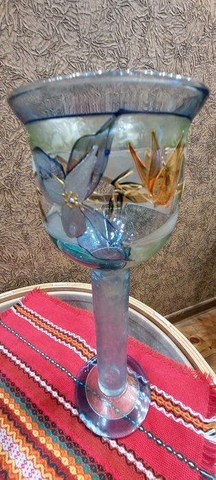 Комплект ръчно рисувани вази