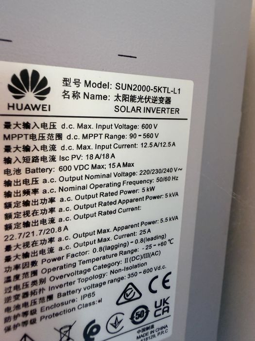 Invertor Huawei 5Kw