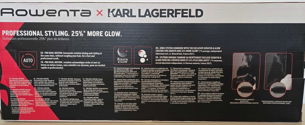 Vand Perie rotativa cu aer cald Rowenta x Karl Lagerfeld